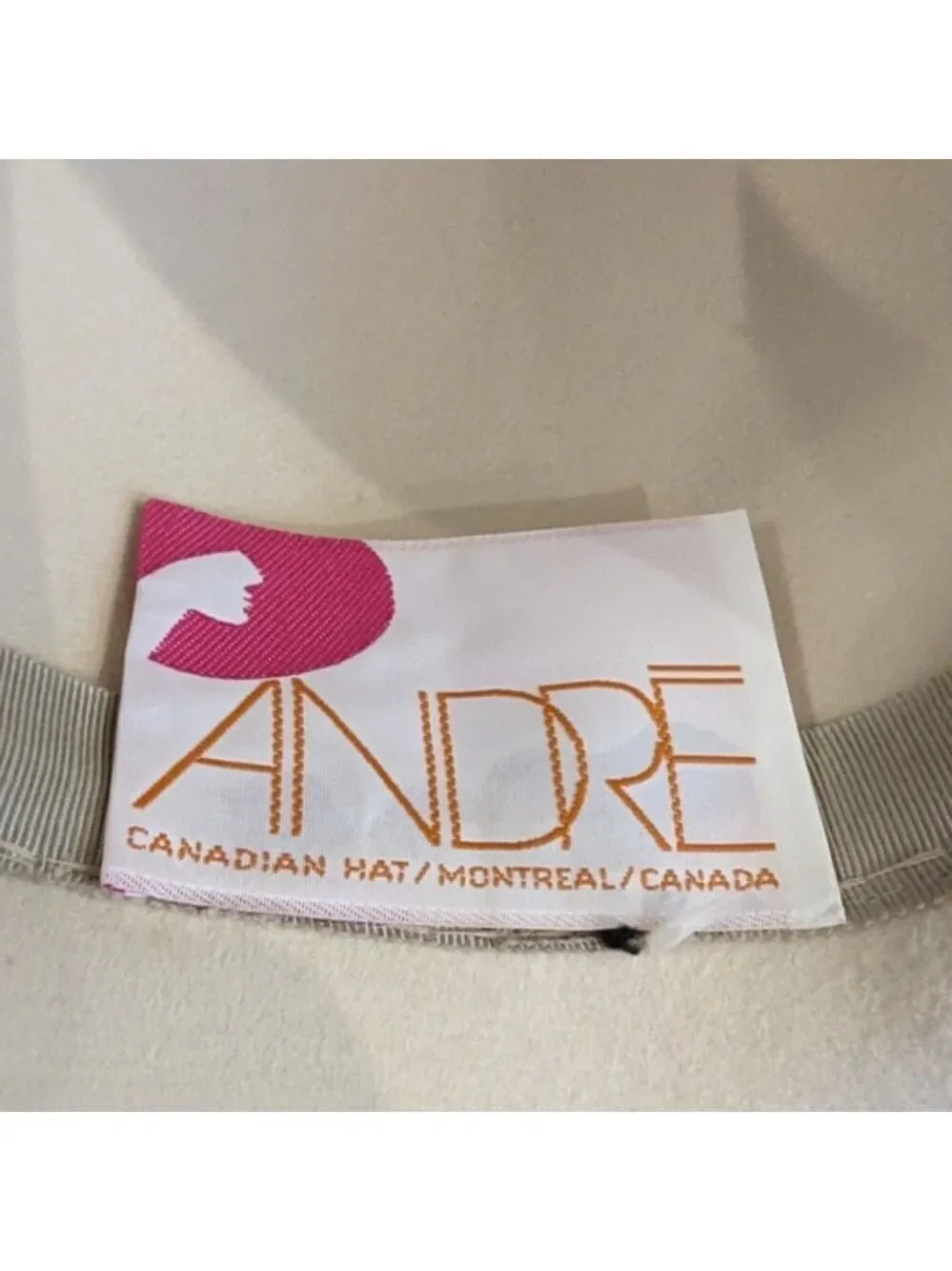 VINTAGE bowler style hat, Andre Montreal, mid century modern